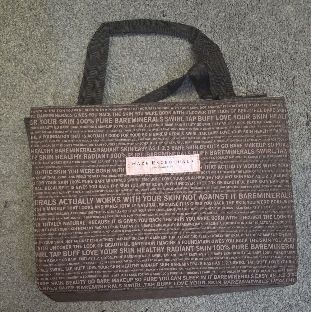 Bare Escentuals San Francisco Travel Brown Cosmetic Tote